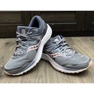 Saucony Womens Omni ISO 2 S10511-1 Blue Lace Up Low Top Running Shoes Size 9.5